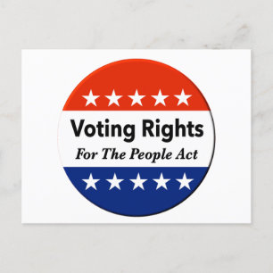 Voting Rights For The People Act  Postcard