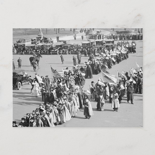 Voting Rights March, 1916 Postcard (Front)