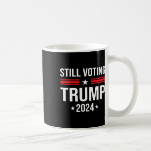 Voting Trump 2024 Patriotic American Flag 1 Coffee Mug