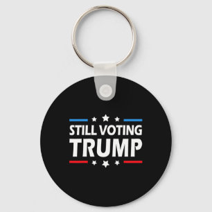 Voting Trump 2024 Patriotic American Flag Men Wome Key Ring