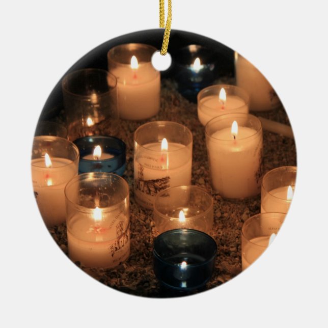 Votive candle Christmas ornament (Front)