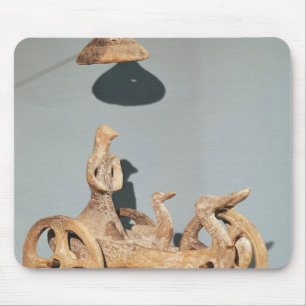 Votive chariot with an anthropomorphic divinity mouse pad