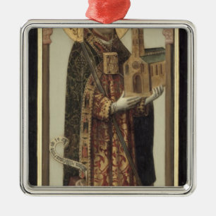 Votive Panel Depicting St. Ansgar, 1457 Metal Tree Decoration
