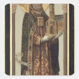 Votive Panel Depicting St. Ansgar, 1457 Square Sticker