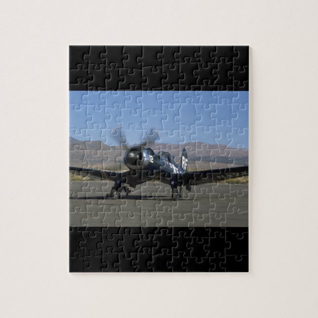 Vought F4U Corsair, Left Front_WWII Planes Jigsaw Puzzle (Vertical)