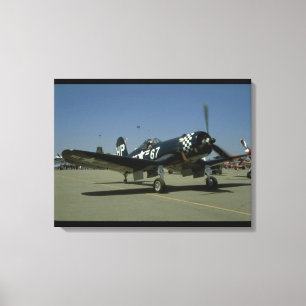 Vought F4U Corsair, Right Front_WWII Planes Canvas Print