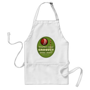 Voulez-vous croquet avec moi? standard apron