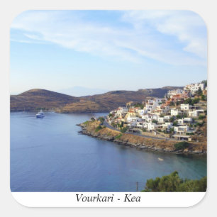 Vourkari - Kea Square Sticker