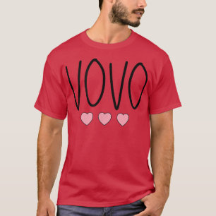 Vovo Portuguese Grandma Grandmother Hearts Minimal T-Shirt