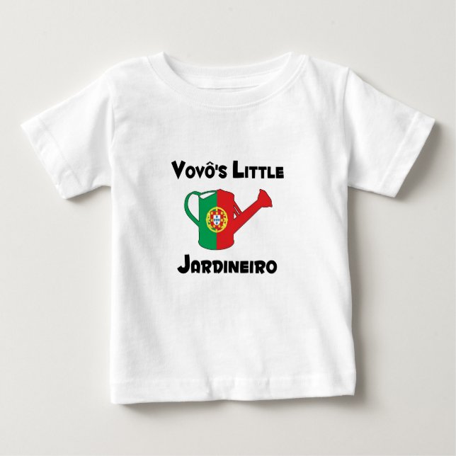 Vovo's Little Jardineiro Baby T-Shirt (Front)