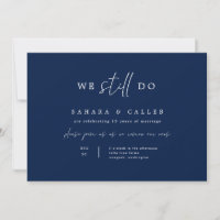 Vow Renewal Ceremony Wedding Invitation Card S102