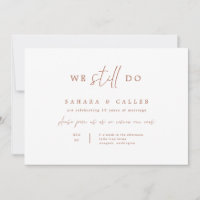 Vow Renewal Ceremony Wedding Invitation Card S102