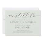 Vow Renewal Invitation Elegant We Still Do
