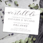 Vow Renewal Invitation Elegant We Still Do<br><div class="desc">Are you looking for the perfect invitation to invite friends and family to celebrate with you as you renew your wedding vows? This elegant vow renewal invitation has a modern, minimalist aesthetic and can be personalised with the details of your event. All products are created by Zazzle and shipped to...</div>
