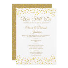 Vow Renewal We Still Do Golden Love Hearts