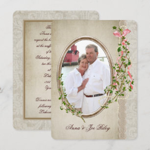 Vow Renewal with Personalised Photo Invitation