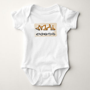 Vowels AEIOU English language Baby Bodysuit