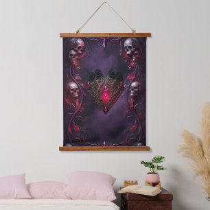 Vows Beyond the Veil – Gothic Wedding Art Hanging Tapestry