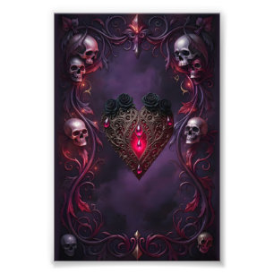 Vows Beyond the Veil – Gothic Wedding Art Photo Print