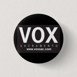 VOX_LogoBLK_HR 3 Cm Round Badge