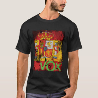 Vox Spain La Espana Viva Elections Bandera Flag Gi T-Shirt