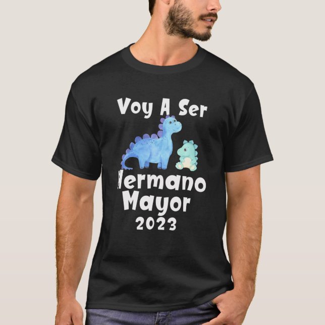 Voy A Ser Hermano Mayor 2023 Anuncio De Embarazo D T-Shirt (Front)