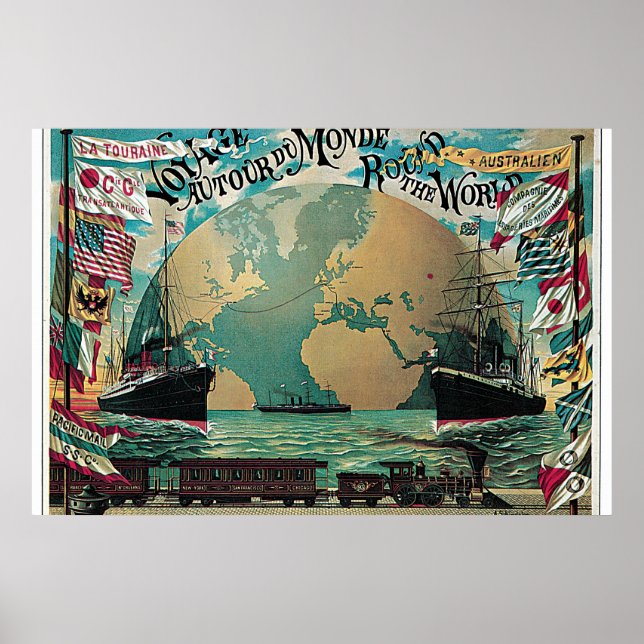 Voyage autour du monde poster (Front)