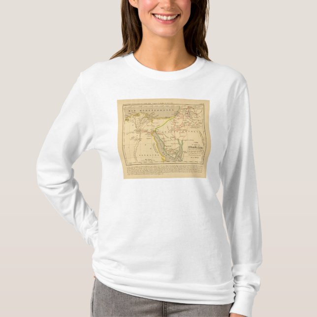 Voyage des Israelites depuis leur sortie d'Egypte T-Shirt (Front)