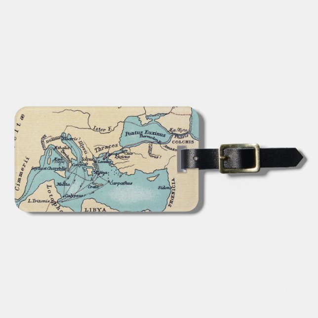 VOYAGE OF THE ARGONAUTS LUGGAGE TAG (Front Horizontal)