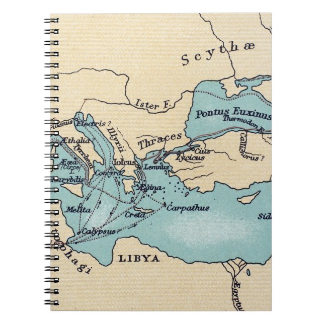 VOYAGE OF THE ARGONAUTS SPIRAL NOTEBOOK (Front)
