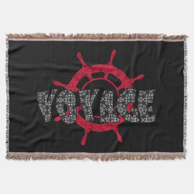 Voyage, sea throw blanket (Front)