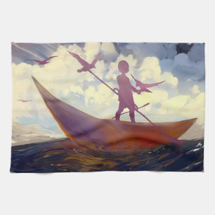 “Voyage Through the Storm” Towel