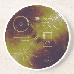Voyager 1 and 2 Golden Record Sounds of Earth Coaster
