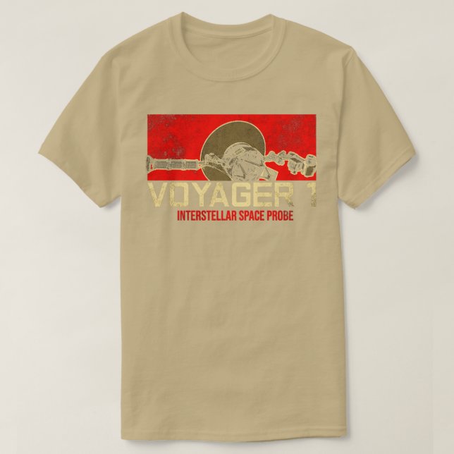 Voyager 1 Interstellar Space Probe4 T-Shirt (Design Front)