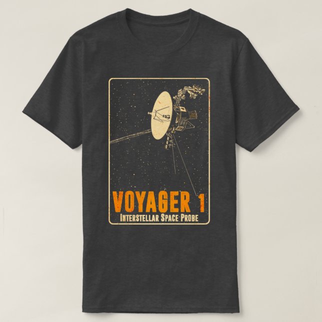 Voyager 1 Interstellar Space Probe7 T-Shirt (Design Front)