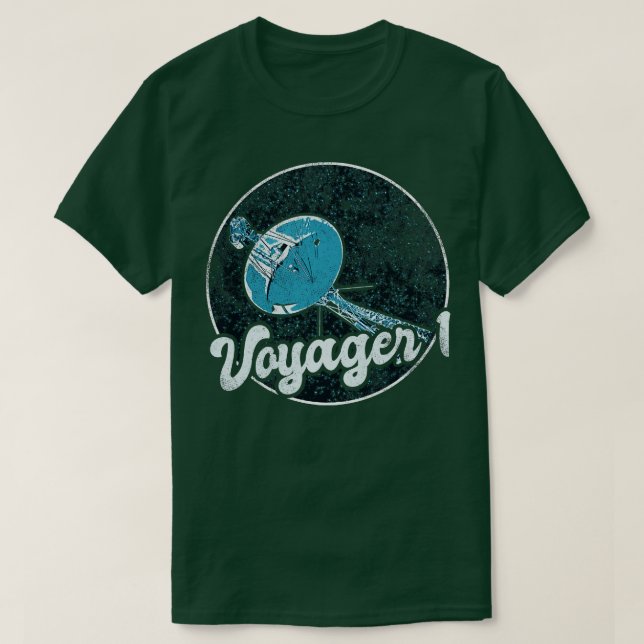 Voyager 1 Interstellar Space Probe 2 T-Shirt (Design Front)