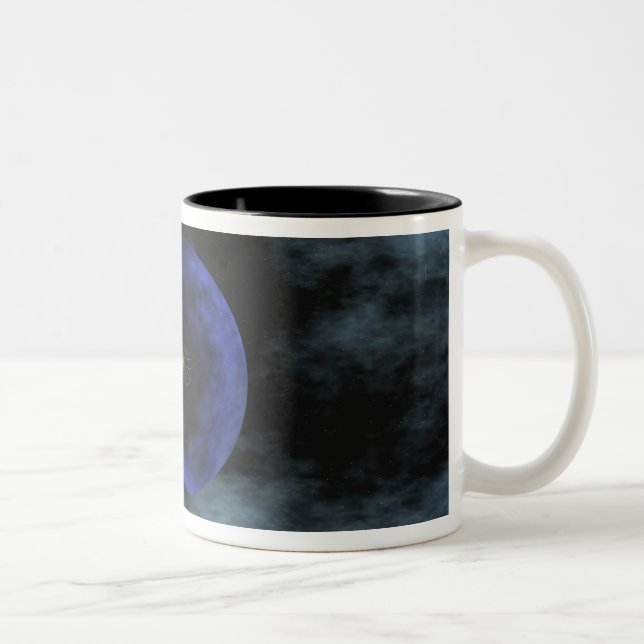 Voyager 2 spacecraft Two-Tone coffee mug (Right)