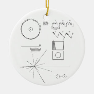 Voyager Message Ceramic Tree Decoration