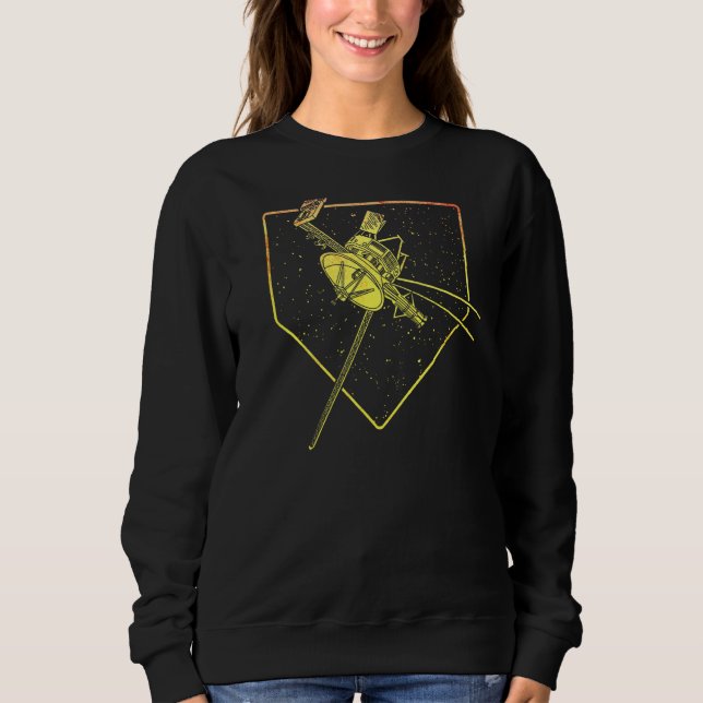 Voyager Space Probe Spacecraft Solar System Astron Sweatshirt (Front)