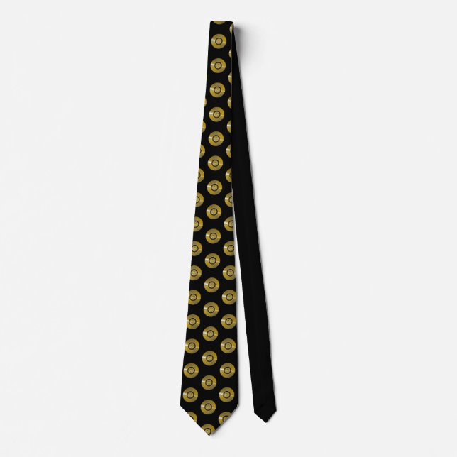 Voyager Spacecraft Golden Record Tie (Front)