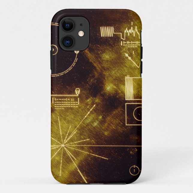 Voyager's Golden Record Case-Mate iPhone Case (Back)