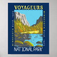 Voyageurs National Park Minnesota Retro Distressed