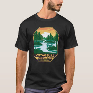 Voyageurs National Park Minnesota Sunset Emblem T-Shirt