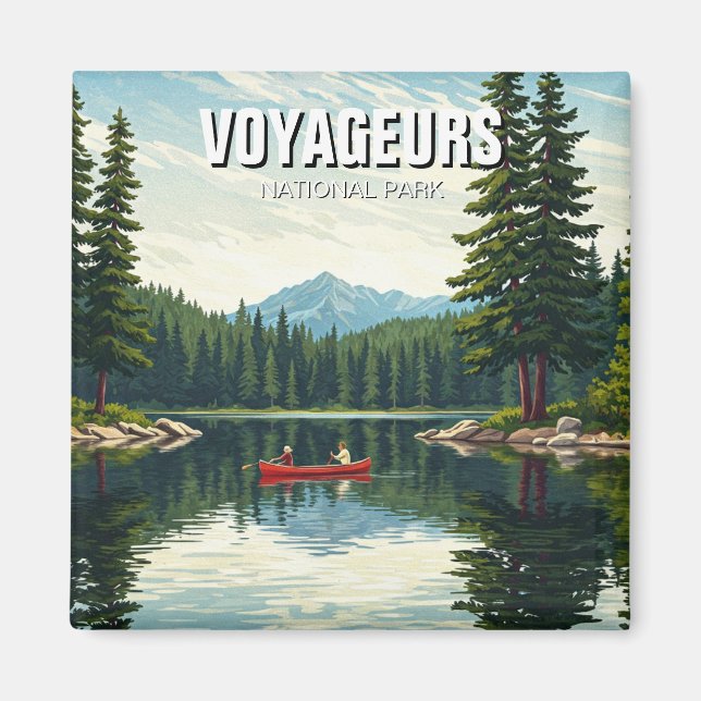 Voyageurs National Park Minnesota Travel Magnet (Front)