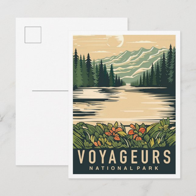 Voyageurs National Park Minnesota USA Travel Postcard (Front/Back)