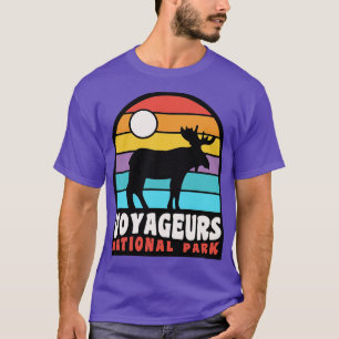 Voyageurs National Park Moose Minnesota Badge T-Shirt