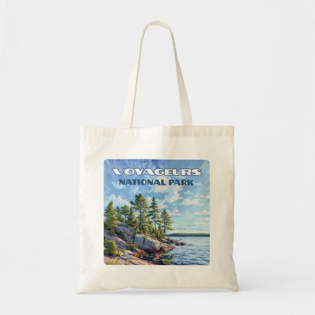 Voyageurs National Park Rainy Lake Minnesota Tote Bag (Front)