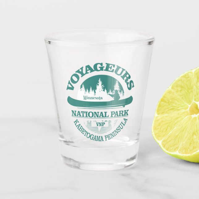 Voyageurs NP Shot Glass (Front)