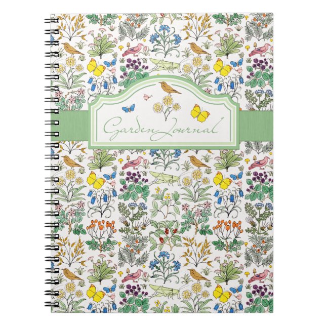 Voysey Apothecary's Garden Journal Notebook (Front)