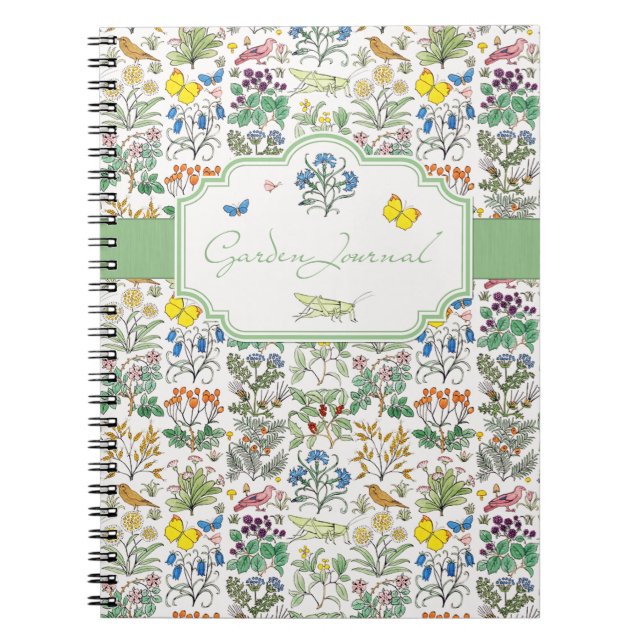 Voysey Apothecary's Garden Journal Notebook (Front)